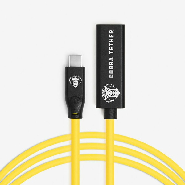 Rallonge USB-C 10m jaune Cobra Union - 5Gbit/s pour tethering photo