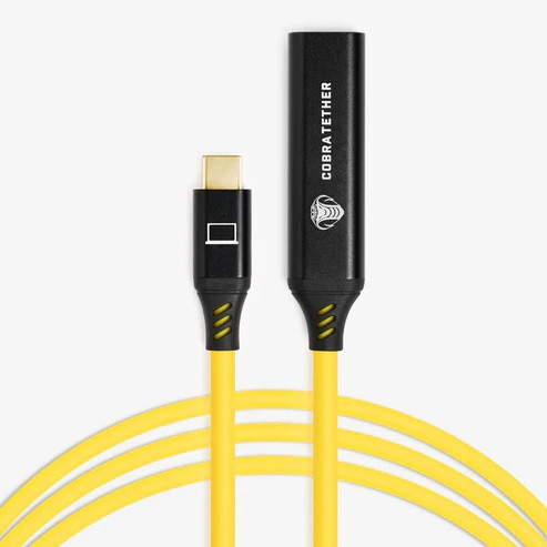 COBRA UNION RALLONGE USB-C / USB-C FEMELLE 5M 5GBITS JAUNE