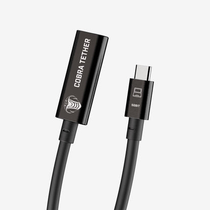 COBRA UNION RALLONGE USB-C / USB-C FEMELLE 5M 5GBITS NOIR