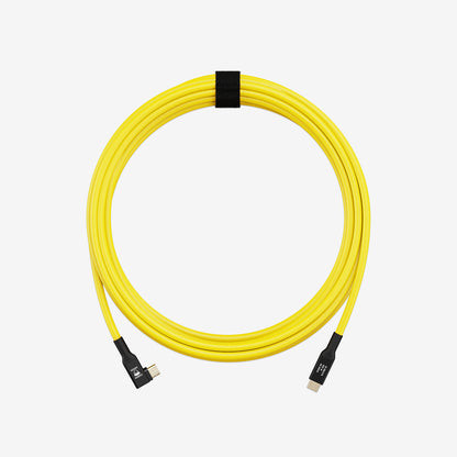 Câble USB-C coudé 5m 10Gbit/s jaune - COBRA UNION - Camara.net