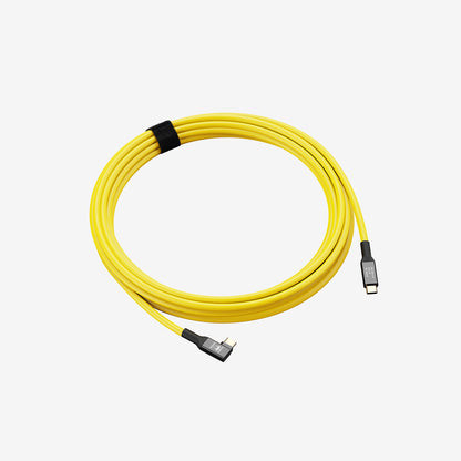 Câble USB-C coudé 5m 10Gbit/s jaune - COBRA UNION - Camara.net