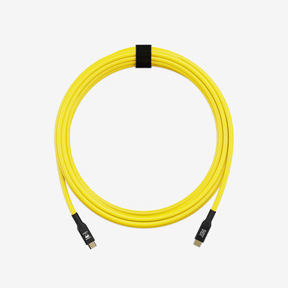 Câble USB-C/USB-C Cobra Union 5m Jaune - 10Gbit/s, Power Delivery 100W