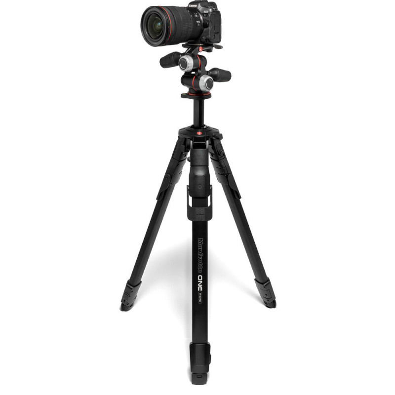 Manfrotto ONE MKONEPA-3W | Kit Trépied Aluminium 3 Directions Charge 8kg
