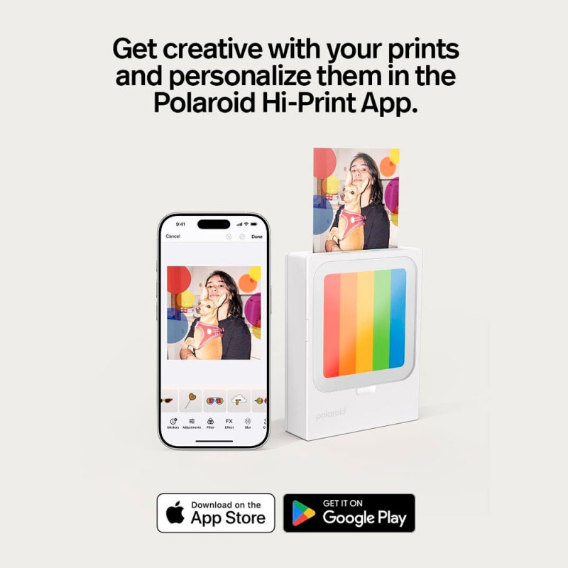 Polaroid Hi-Print 3x3 | Imprimante Photo Bluetooth