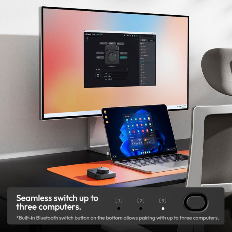 ULANZI D100 Dial Creative Controller – Console de Montage et Raccourcis Programmables