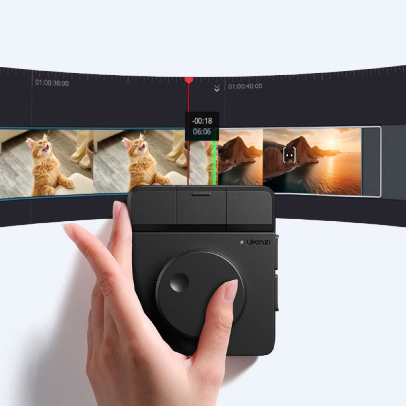 ULANZI D100 Dial Creative Controller – Console de Montage et Raccourcis Programmables