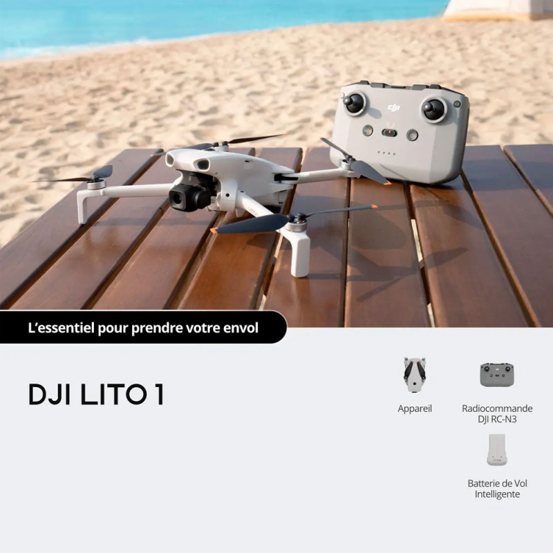 DJI Lito 1 + RC-N3 | Drone 4K Compact Stabilisé 3 Axes