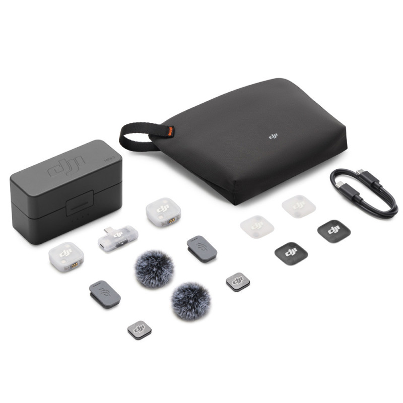 DJI MIC MINI 2 (2 TX + 1 RX mobile + boîtier de recharge)