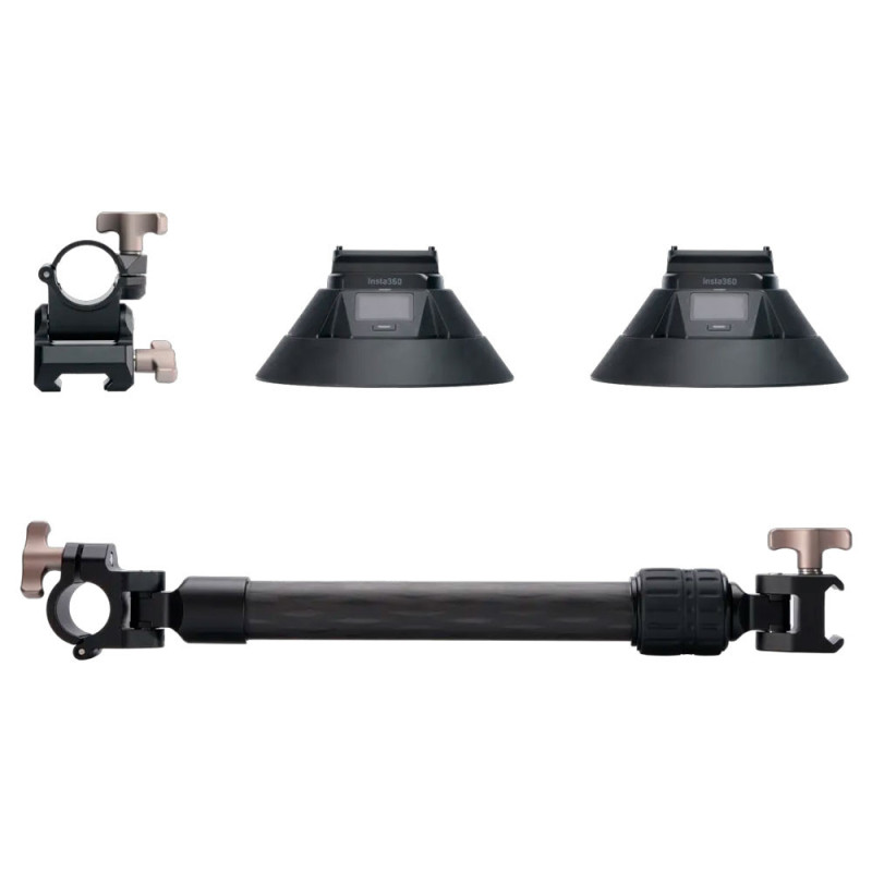 Support Voiture Double Ventouse Insta360 | Fixation Mécanique