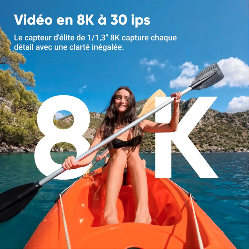 Insta360 Ace Pro 2 8K – caméra d’action Leica étanche 50MP