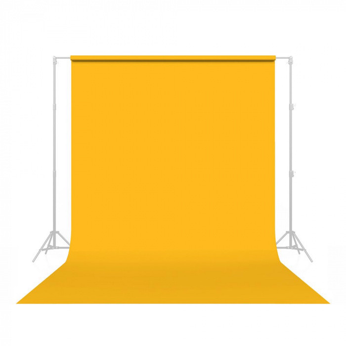 Papier Studio Savage Deep Yellow 2,72x11m - Fond Lisse & Écologique