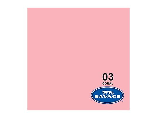Papier Fond Studio Savage Corail - 2,72x11m - Idéal Photographie