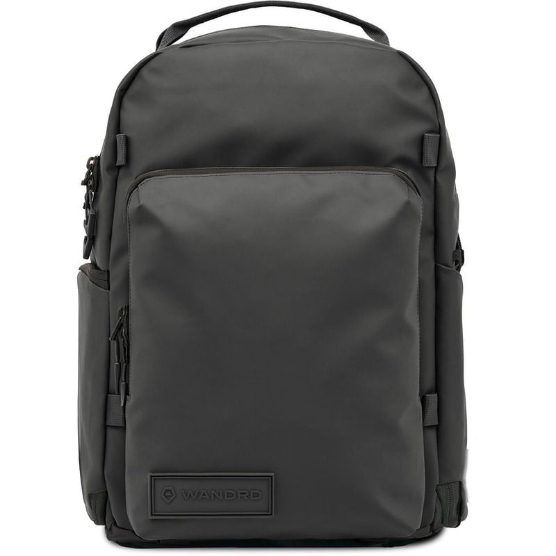 Sac à dos WANDRD PRVKE Pocket 31L noir, vue avant avec ouverture zippée supérieure, poche frontale s