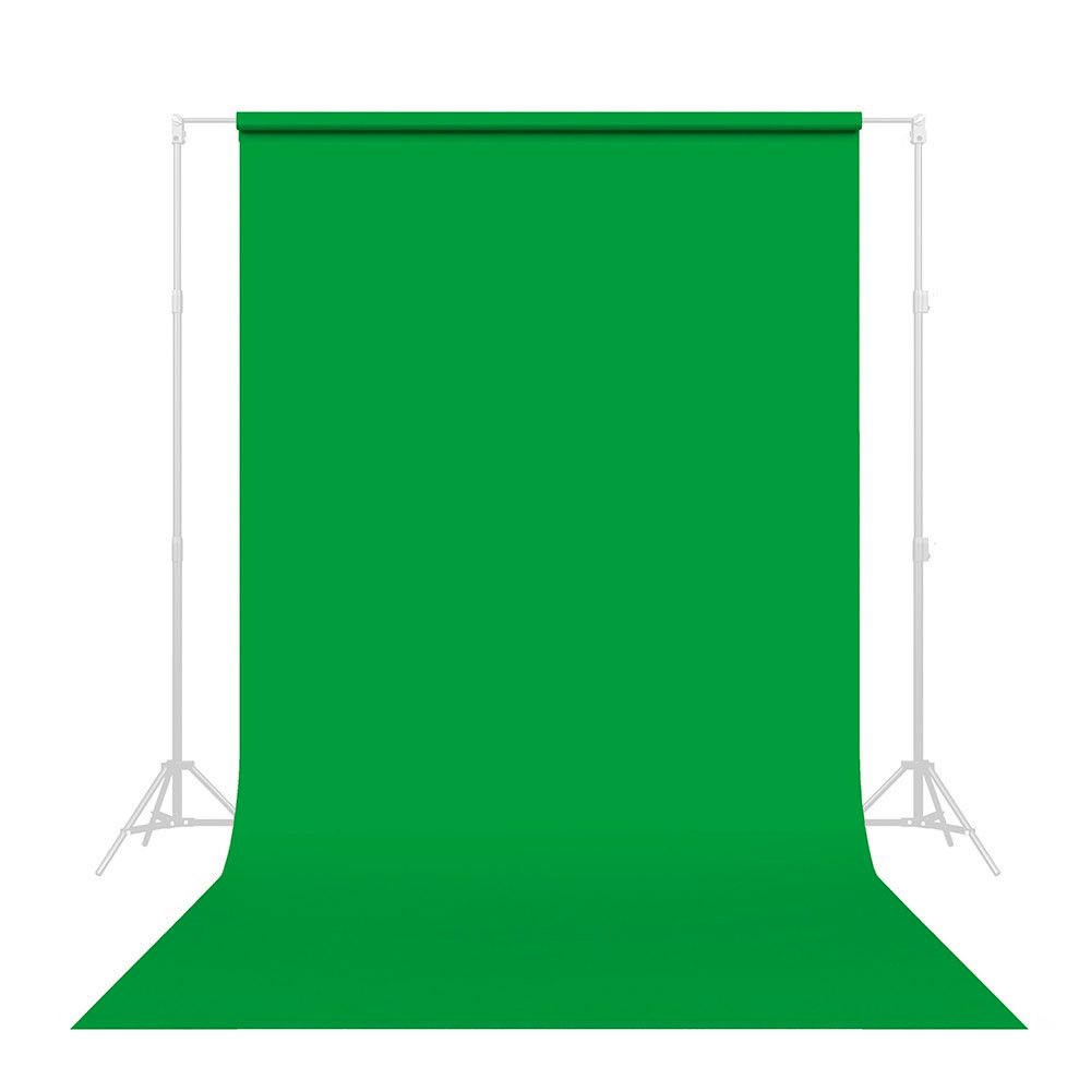 Papier Savage Tech Green 2,18x11m - Fond studio pro, sans couture