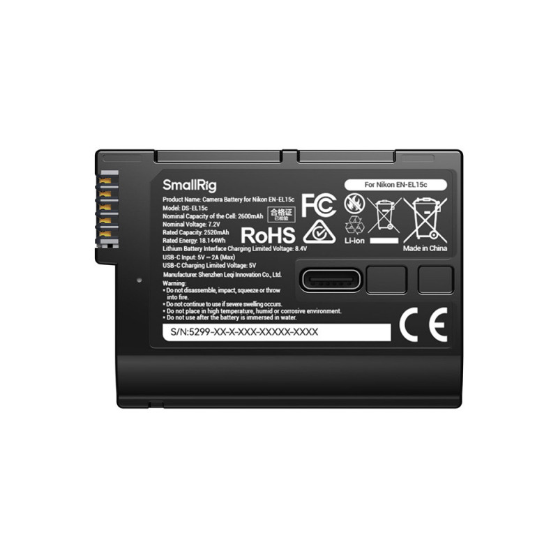 SMALLRIG 5299 USB-C CAMERA BATTERY FOR NIKON EN-EL15C