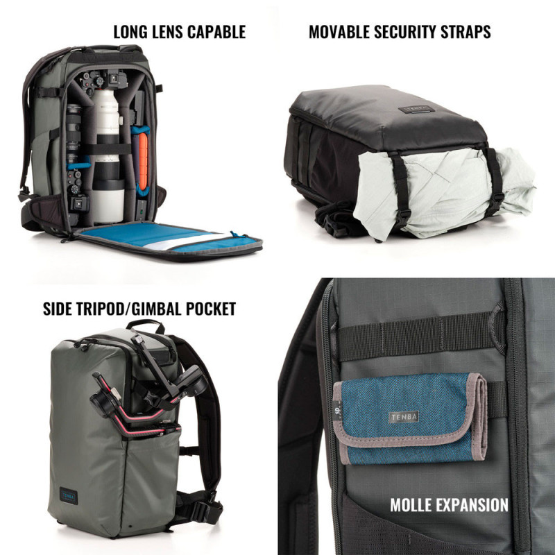 Sac à Dos Photo Tenba Solstice V2 20L Gris | Confort & Sécurité