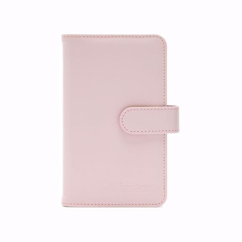 Album photo Fujifilm Instax Mini rose fleuri, couverture rembourrée, capacité 108 photos en pochette