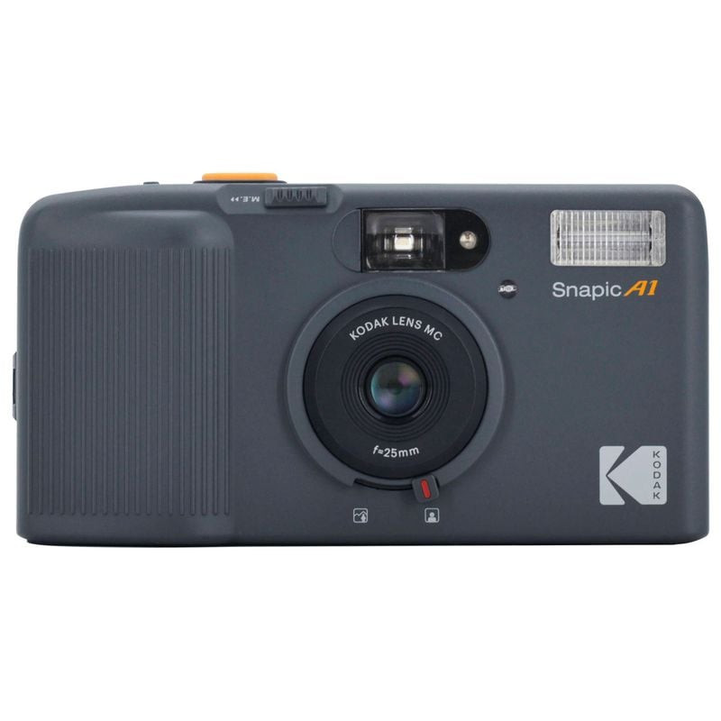 Packshot de l'appareil photo argentique KODAK SNAPIC A1 RHINO GREY au design compact