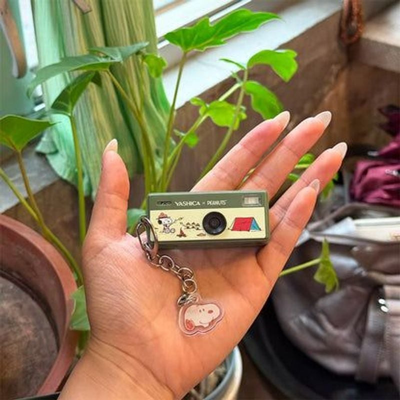 Photographie d'ambiance du YASHICA FUNTASTIC PEANUTS SNOOPY'S SUMMIT APN PORTE CLES