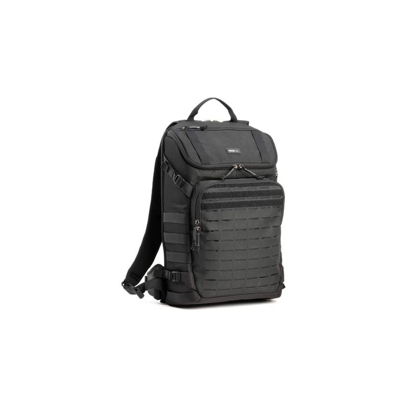 Sac à dos photo THINK TANK DARKLIGHT BACKPACK 20L BLACK photographié en studio, vue de face, noir.