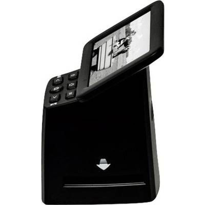 reflecta x33-Scan, scanner de films avec fente à diapositives et boutons de commande, vue latérale