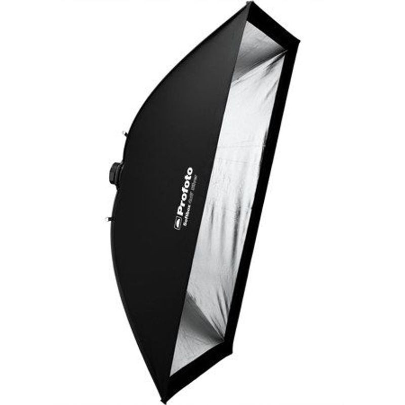 Vue arrière de la softbox Profoto 4x6' (120x180 cm) avec speedring intégré et système de montage tou