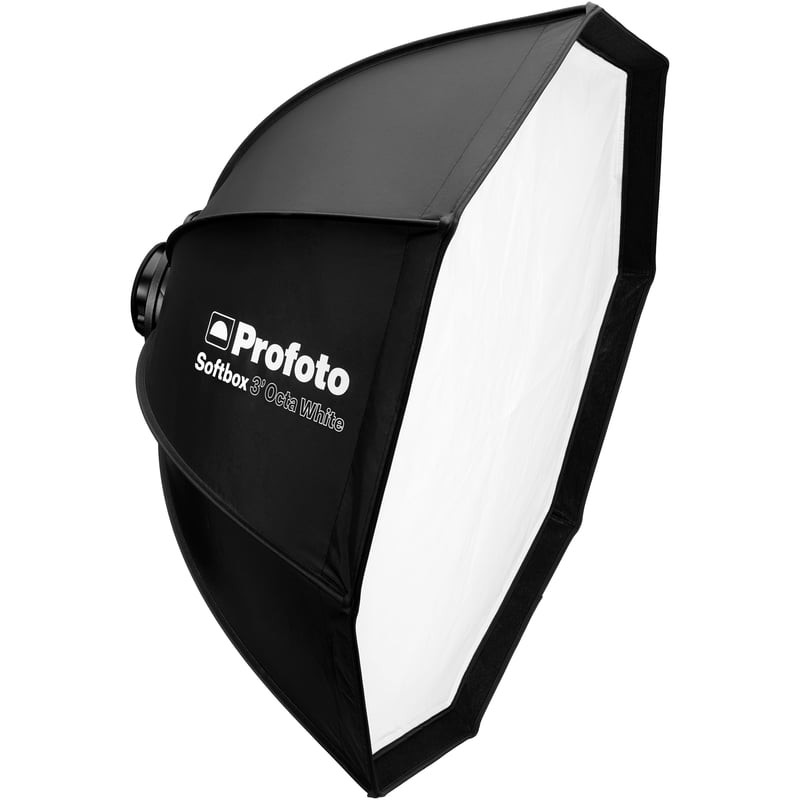 Profoto Softbox 3' Octa White assemblée, vue de face montrant sa forme octogonale et son panneau de 