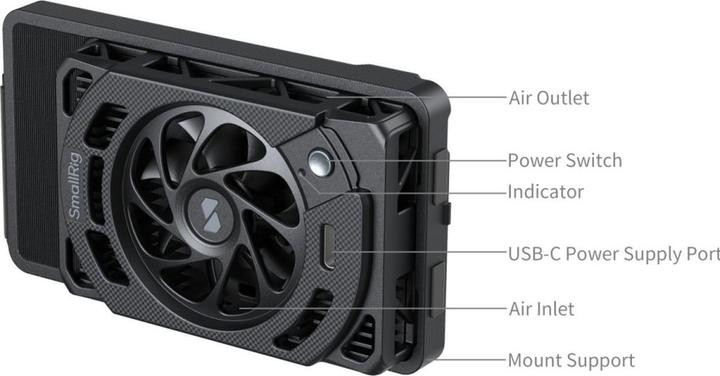 Ventilateur SmallRig 5874 : Refroidissement TEC pour Nikon ZR