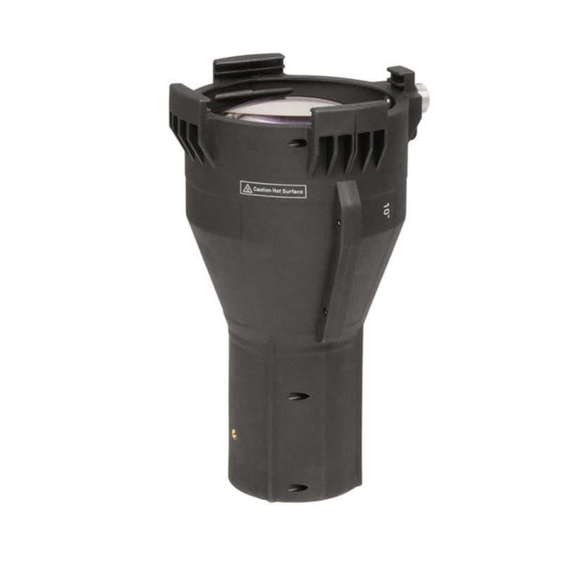 Adaptateur projecteur de précision Nanlite PJ-FMM-10 avec lentille 10°, corps en nylon noir et porte