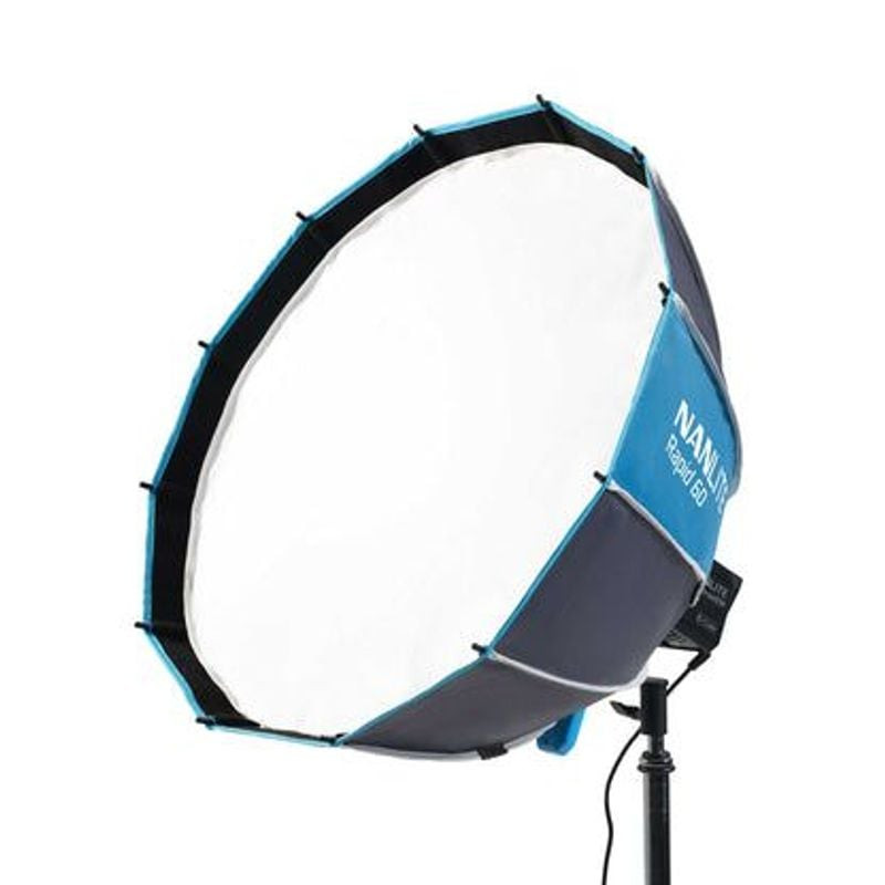 NANLITE SB-RP60 RAPID PARABOLIC SOFTBOX 60CM WITH EGGCRATE FOR FM MOUNT