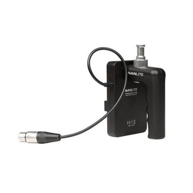 NANLITE BT-BG-XLR4II V-MOUNT BATTERY GRIP WITH XLR CONNECTOR