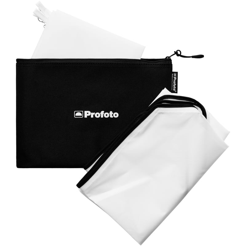 Kit diffuseur Profoto Softbox 4' Octa avec diffuseurs avant et intérieur présentés ensemble sur un f