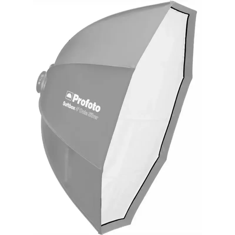 PROFOTO SOFTBOX 4' OCTA DIFFUSER KIT 1 F-STOP présenté dans un environnement studio.