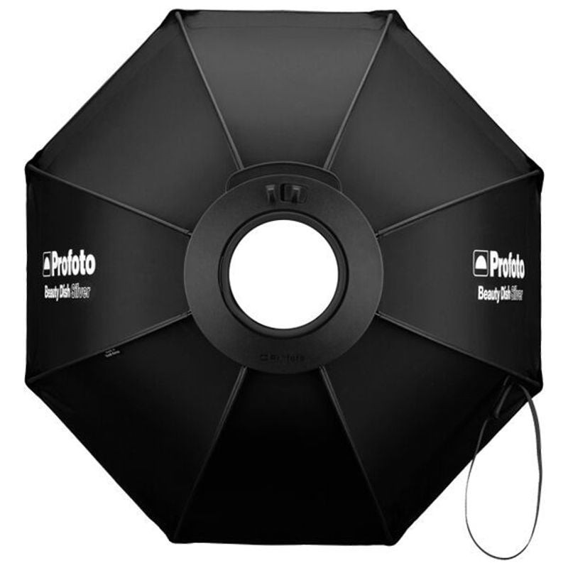 Profoto Beauty Dish Silver 24 pouces vue arrière avec speedring pour éclairage de studio