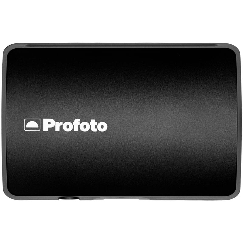 Packshot batterie lithium-ion Profoto 523483 pour Pro-B3, avec indicateur de charge et connecteur de