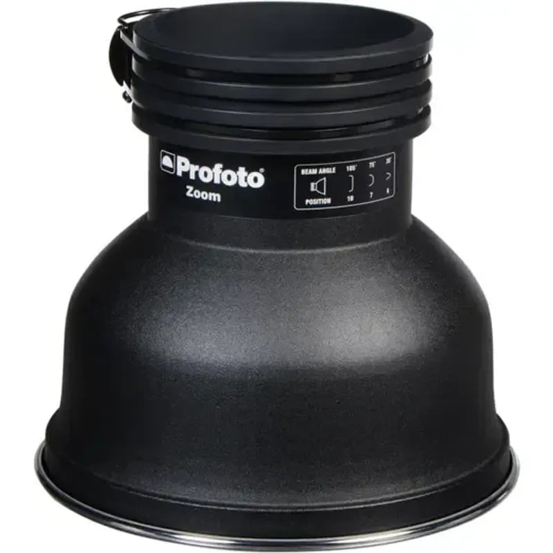 Vue arrière du Profoto Zoom Reflector 2 montrant son mécanisme de montage pour Profoto ProHead