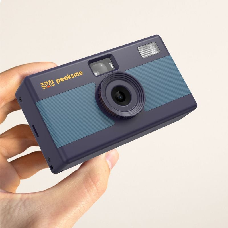 PEEKSME BLEU APPAREIL PHOTO NUMERIQUE RETRO
