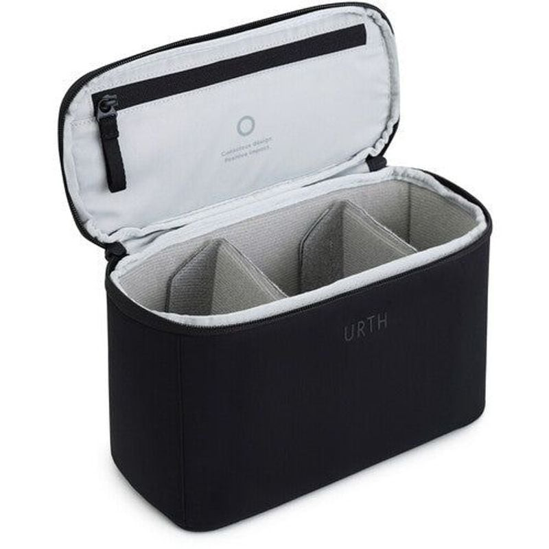 URTH ARKOSE 20L BACKPACK+CAMERA INSERT NOIR - détail de l'insert photo amovible et des rangements.