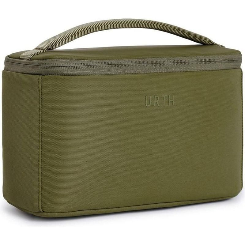 Insert photo amovible Urth Arkose 3,7 L vert olive avec poignée rembourrée et fermeture zippée