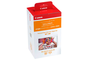 CANON RP-108 Kit encre + 108 photos 10x15 pour SELPHY CP