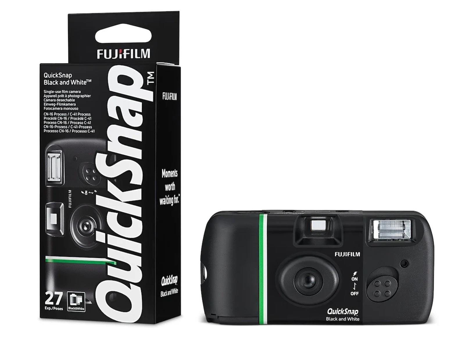 Fujifilm QuickSnap Noir & Blanc - 27 poses, pellicule ISO 400