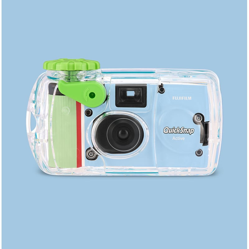 Packshot de l'appareil photo jetable étanche FUJIFILM QUICKSNAP ACTIVE SP 27P (WATERPROOF)