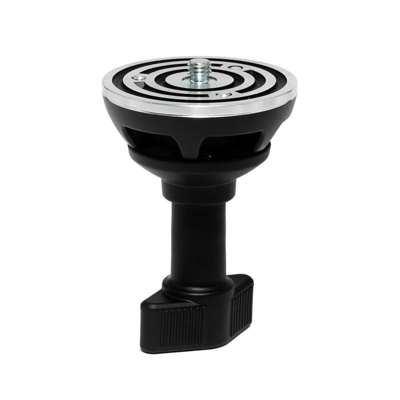Packshot du MANFROTTO ONE DEMI-BOL 75MM A POIGNEE COURTE, demi-boule vidéo 75 mm avec poignée courte
