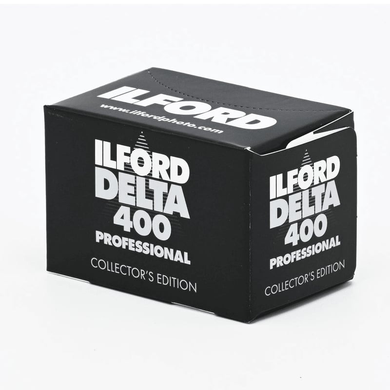 Packshot du film ILFORD PHOTO 400 DELTA 135-36 FILM PROFESS. COLLECTOR’S EDITION, édition collector 