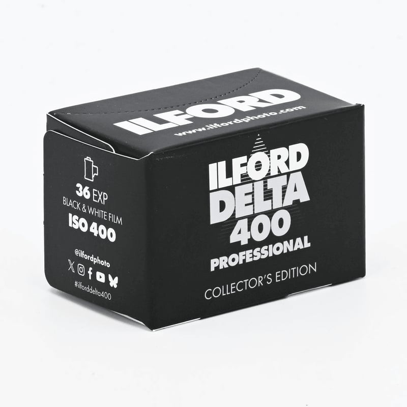 Packshot du film ILFORD PHOTO 400 DELTA 135-36 FILM PROFESS. COLLECTOR’S EDITION, édition collector 
