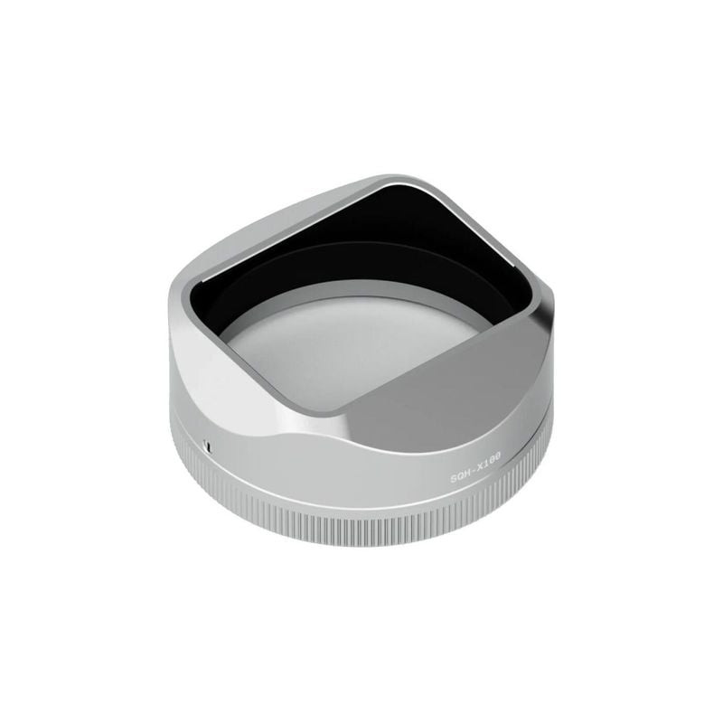 Packshot du kit pare-soleil URTH FUJIFILM X100 V/IV LENS HOOD KIT SILVER argent