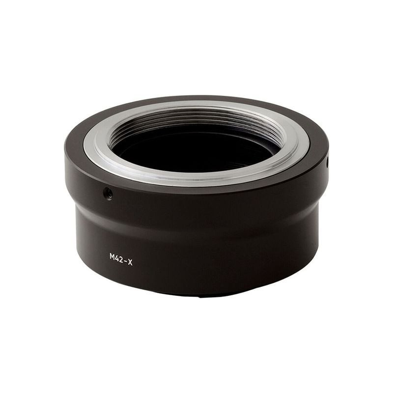 Photo packshot de l'adaptateur Urth M42 vers Fujifilm X.