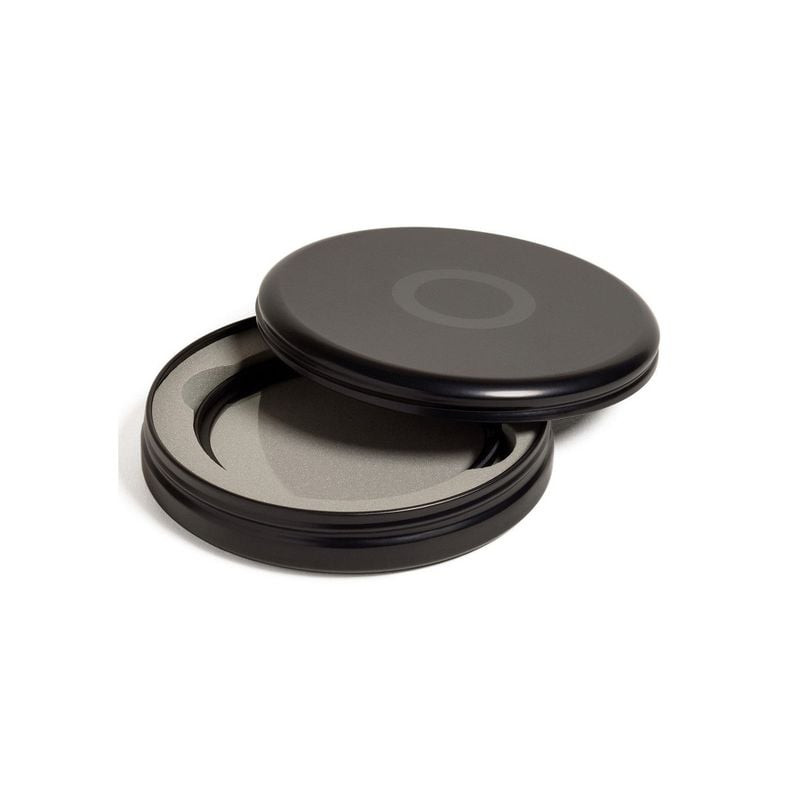Étui rond noir Urth pour filtre UV 39 mm avec rembourrage intérieur gris doux pour le rangement