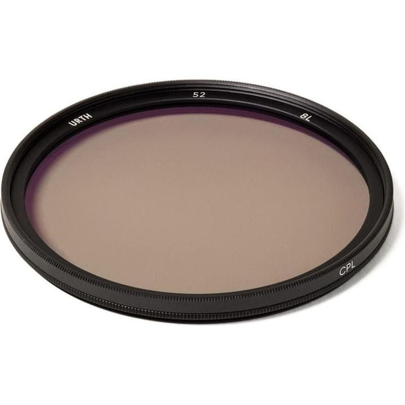 Filtre URTH 52MM CIRCULAR POLARIZING (CPL) LENS FILTER sur fond blanc