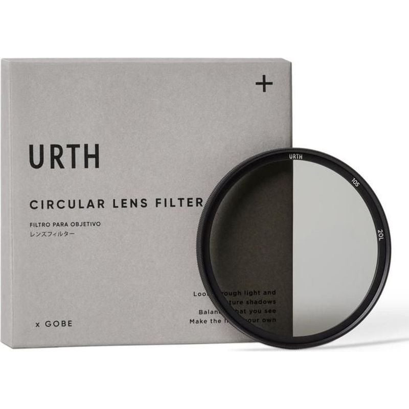 Packshot du filtre URTH PLC FILTER PLUS 105MM, filtre polarisant circulaire.